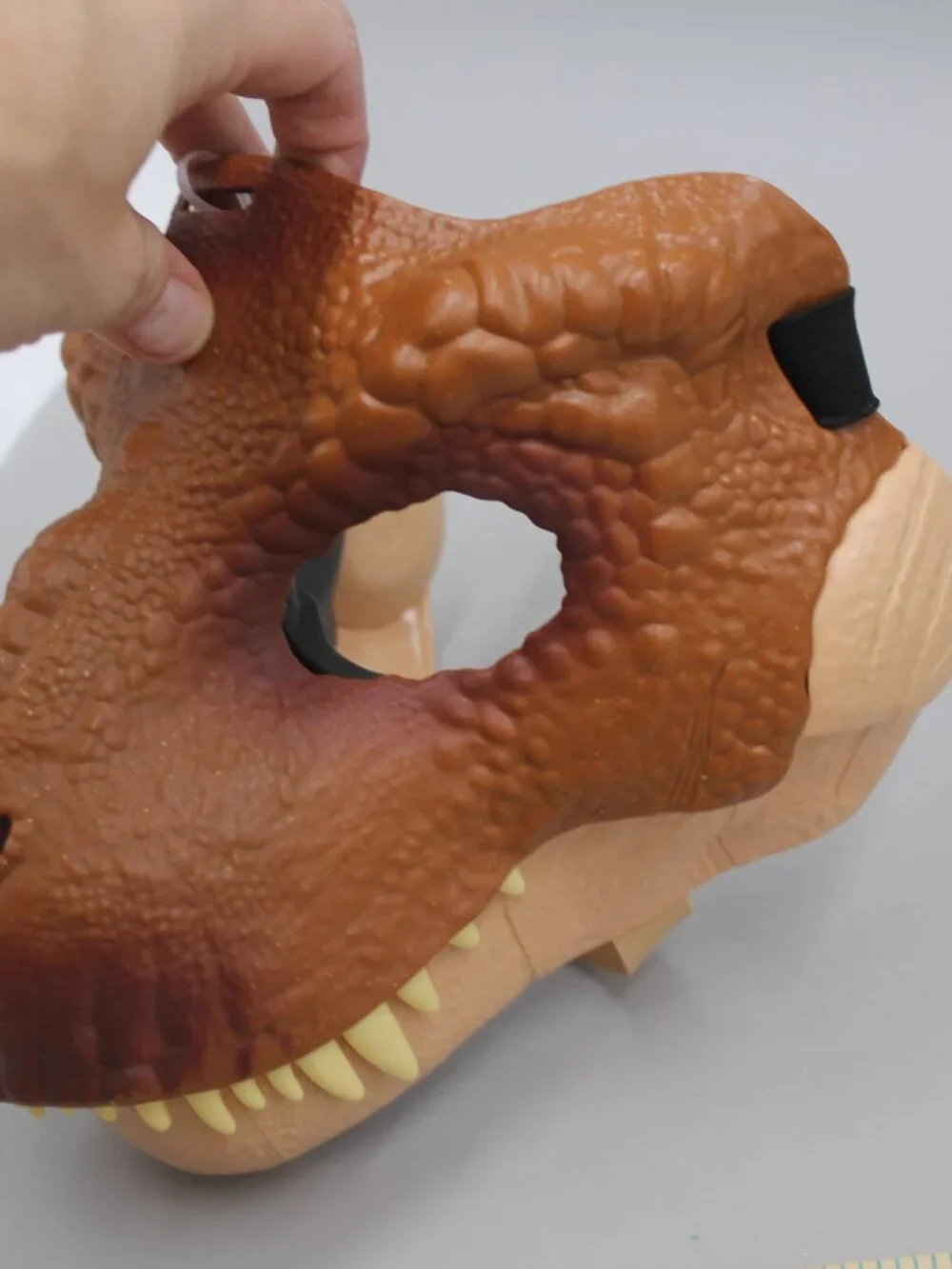 Realistic Dinosaur T-Rex Mask Move Jaw NO Sound Hard Plastic Dino Kids Adult